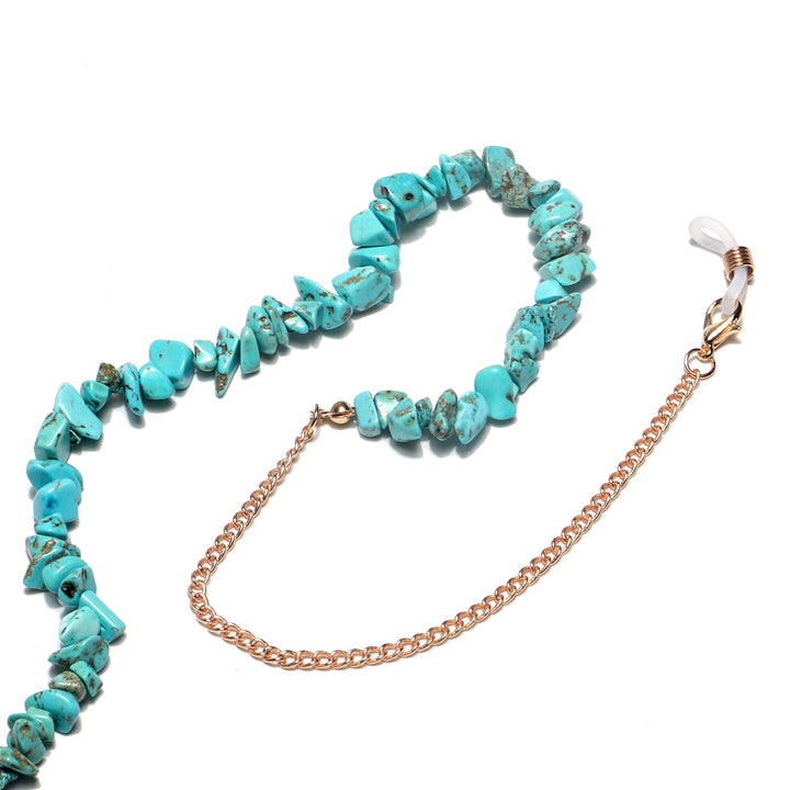 Stylish Eyewear Chain with Natural Stone Accents Stornfield