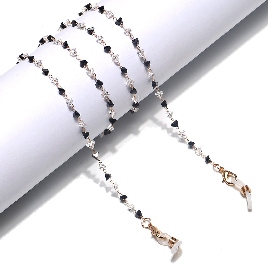 Fashionable Heart-Shaped Beaded Eyewear Chain Stornfield