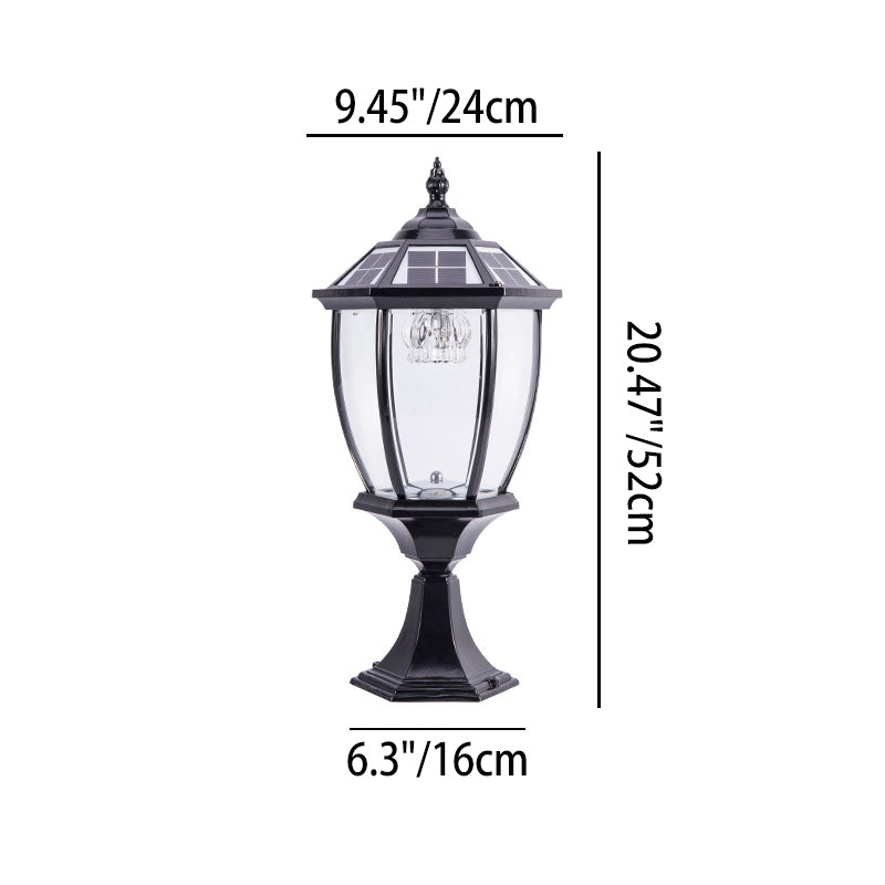 Outdoor Solar Waterproof Aluminum Glass 1-Light Lawn Landscape Light | Stornfield