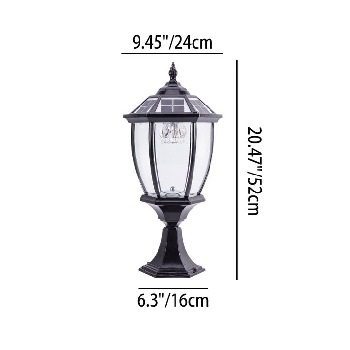 Outdoor Solar Waterproof Aluminum Glass 1-Light Lawn Landscape Light | Stornfield