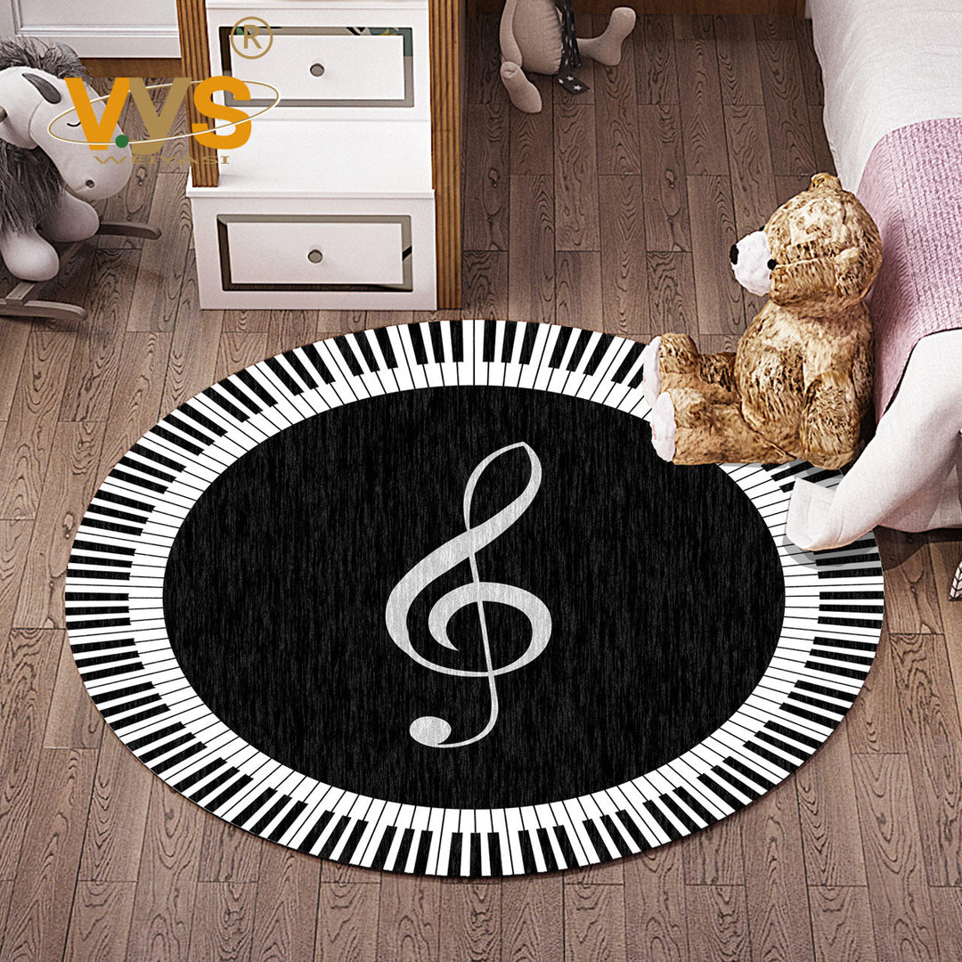 Stornfield | Multicolored Floral Patterned Rug with Stars and Hearts in Polyester Washable Non-Slip Pet-Friendly Kids' Rug for Children's Room