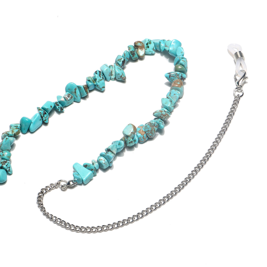 Stylish Eyewear Chain with Natural Stone Accents Stornfield