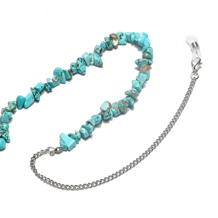 Stylish Eyewear Chain with Natural Stone Accents Stornfield