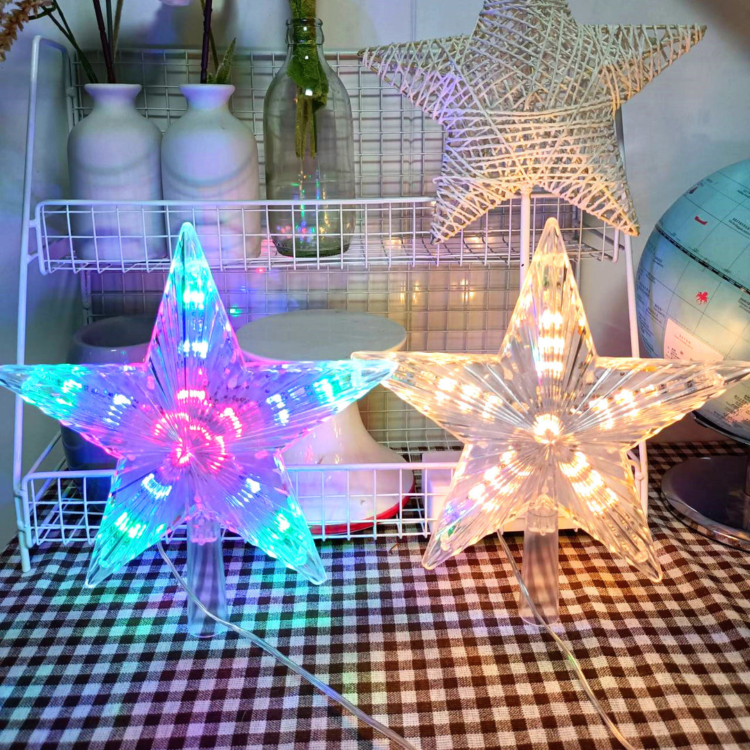 LED Christmas Tree Top Star, 20 cm, illuminated