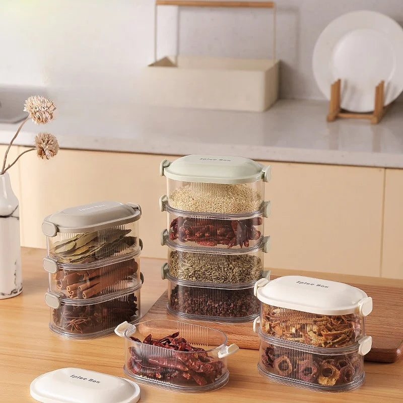 Spice box set stackable with lid | Stornfield