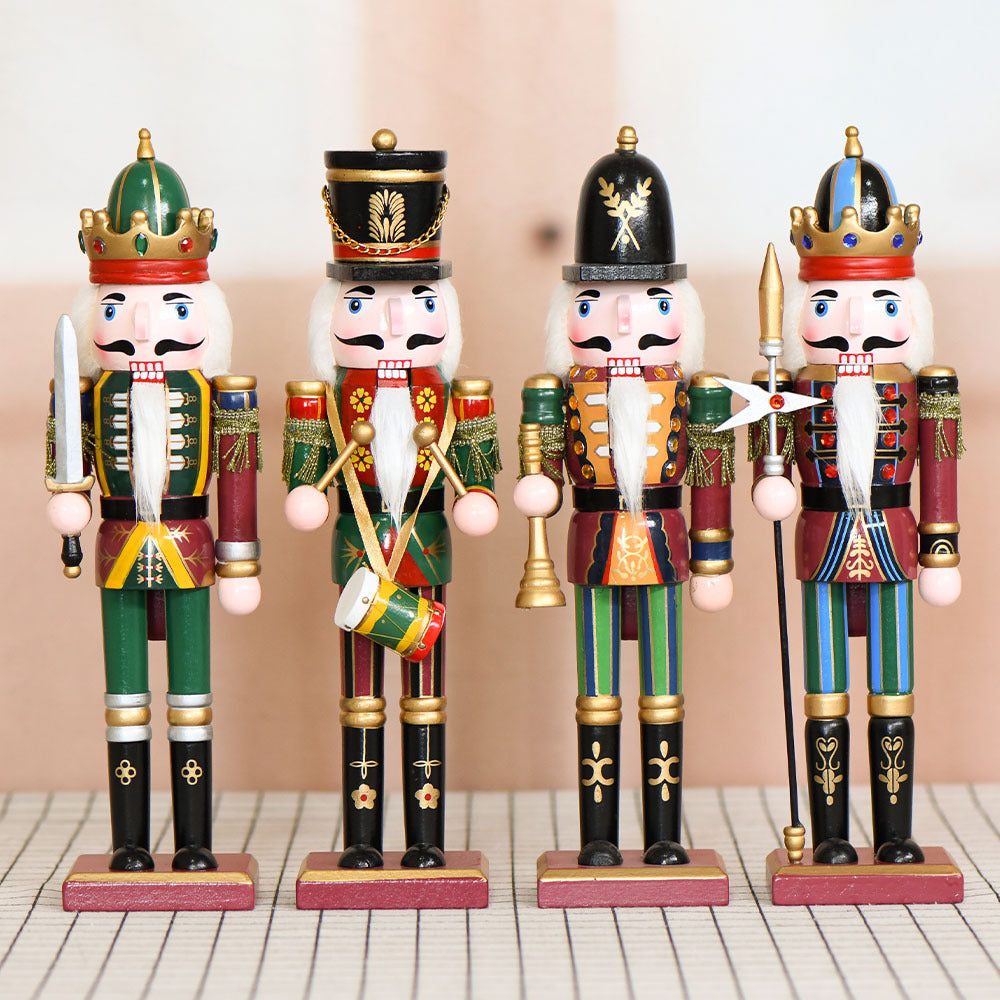 Nutcracker figure made of wood, 30 cm, classic design