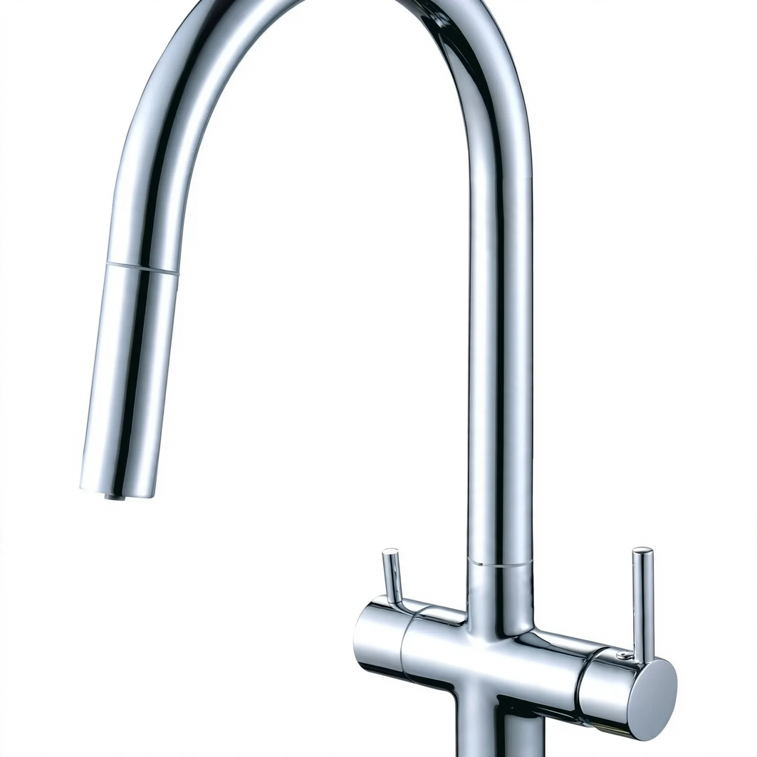 Kitchen faucet stainless steel 304, single lever mixer tap