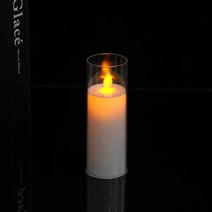 LED electronic candle for atmospheric lighting