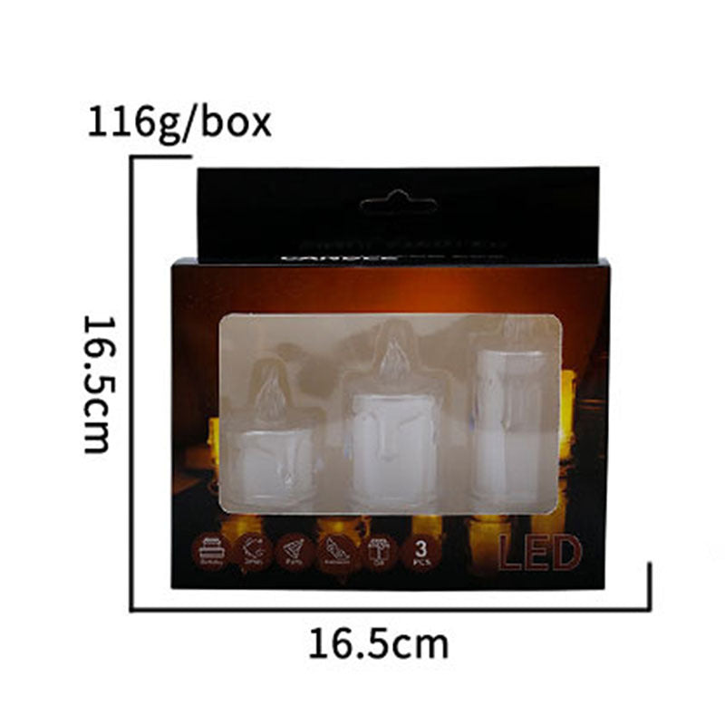 LED Crystal Candle Light with deceivingly real look