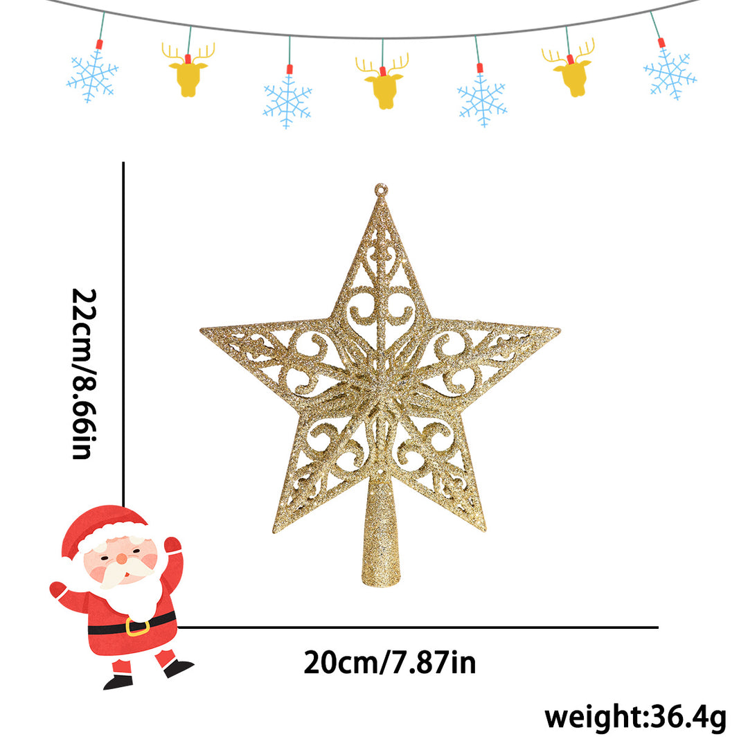 Christmas tree star with glitter