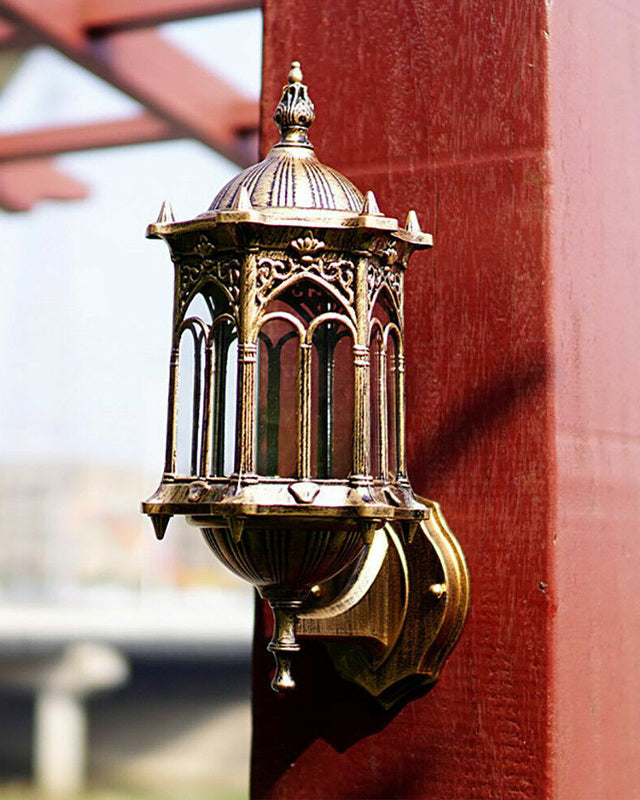Stornfield | Antique Gold Outdoor Wall Sconce