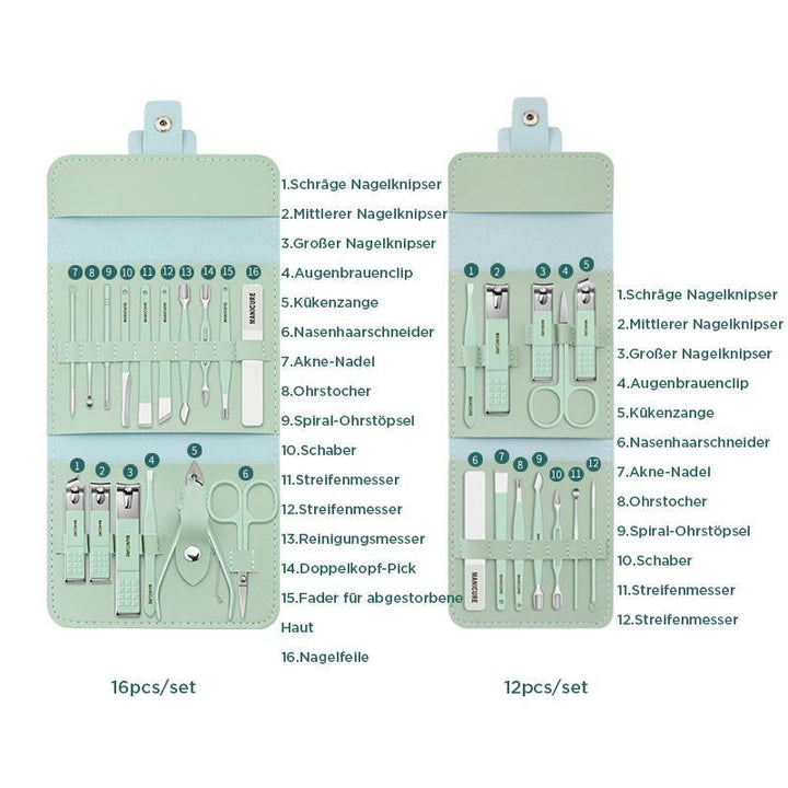 Nail clipper portable set (12/16 pieces) | Stornfield