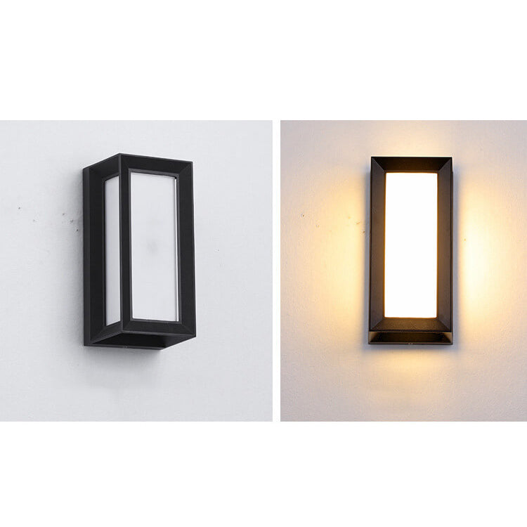 Modern Creative Geometry Aluminum Outdoor Waterproof LED Wall Sconce Lamp | Stornfield