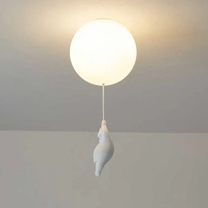 Children's Ceiling Lamp with Bear and Balloon - CloudBear | Stornfield