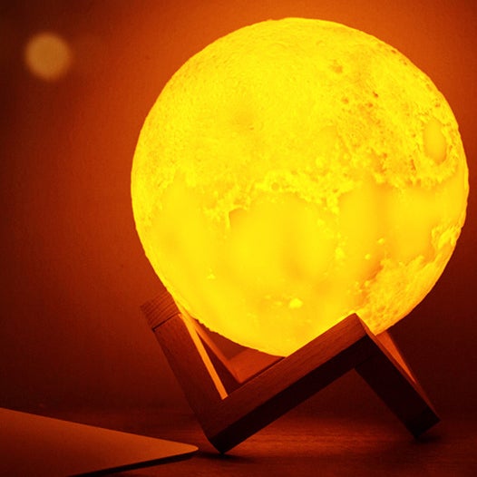Stornfield | Rechargeable Miniature Creative LED Table Lamp 1 Light 3D Printed Moon
