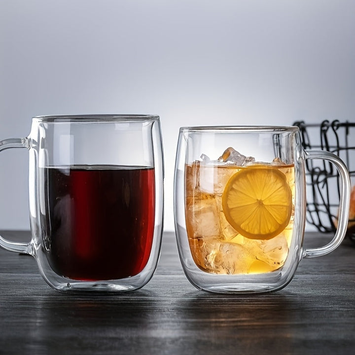 ThermoSip Double-Walled Glass Mug – Borosilicate Glass, Heat Resistant & Elegant | Stornfield