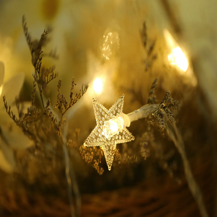 LED Star String Lights for Festive Decoration