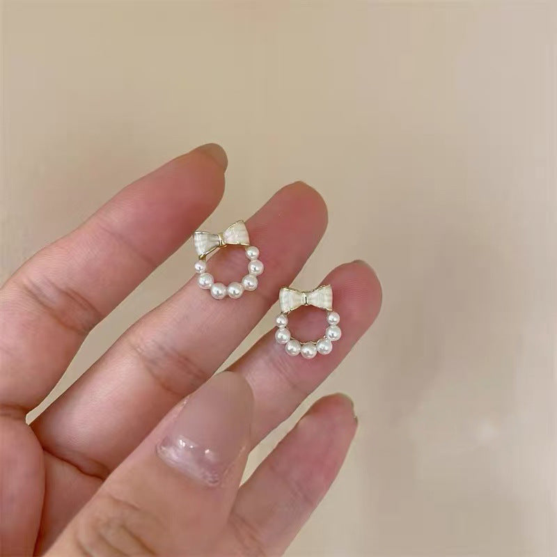 Earrings made of 925 silver with geometric design