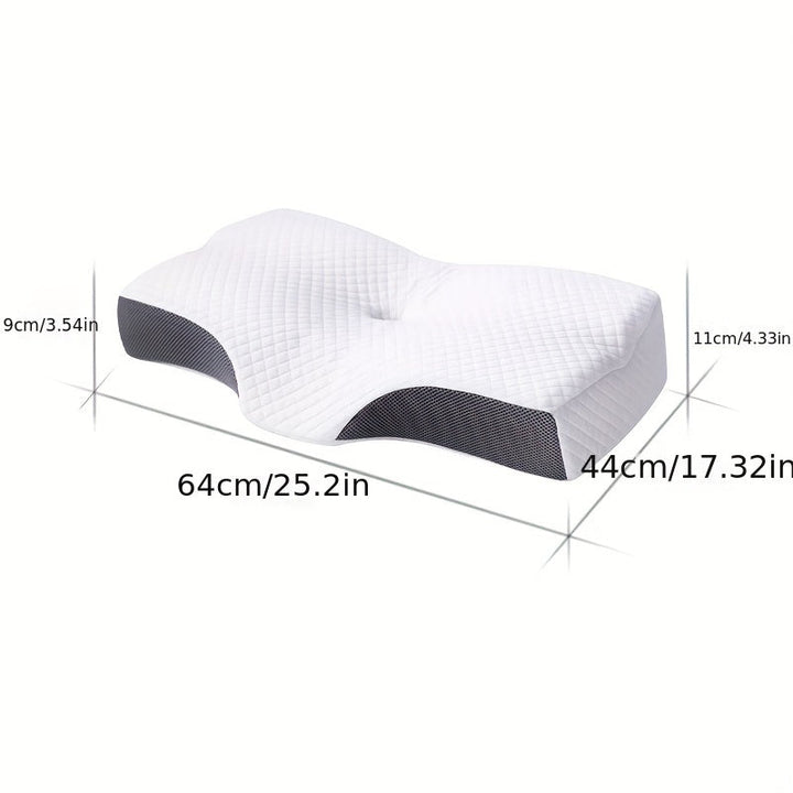 1pc Cooling Memory Foam Shoulder Support Pillow for Side, Back, and Stomach Sleepers - Orthopedic Neck Pain Relief Pillow with Adjustable Cervical Support | Stornfield