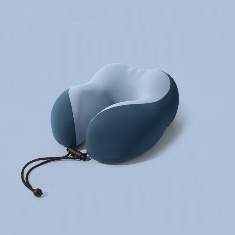 U-shaped neck pillow with ice silk fabric, portable