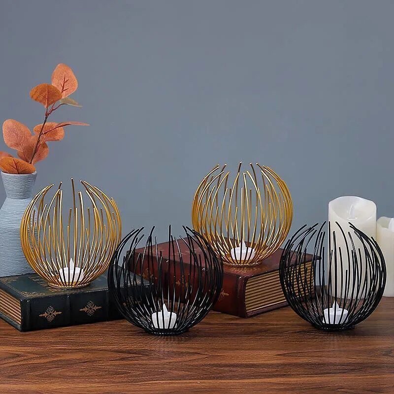 OrbGlo - Metallic Elegance - Ball Tea Light Holder - Chic Atmosphere | Stornfield