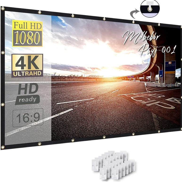 Projection screen, canvas made of sailcloth