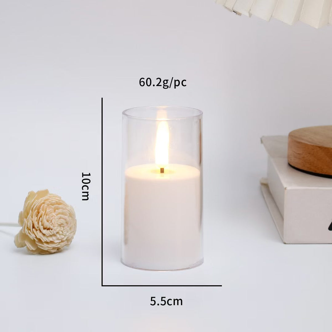 LED electronic candle for atmospheric lighting
