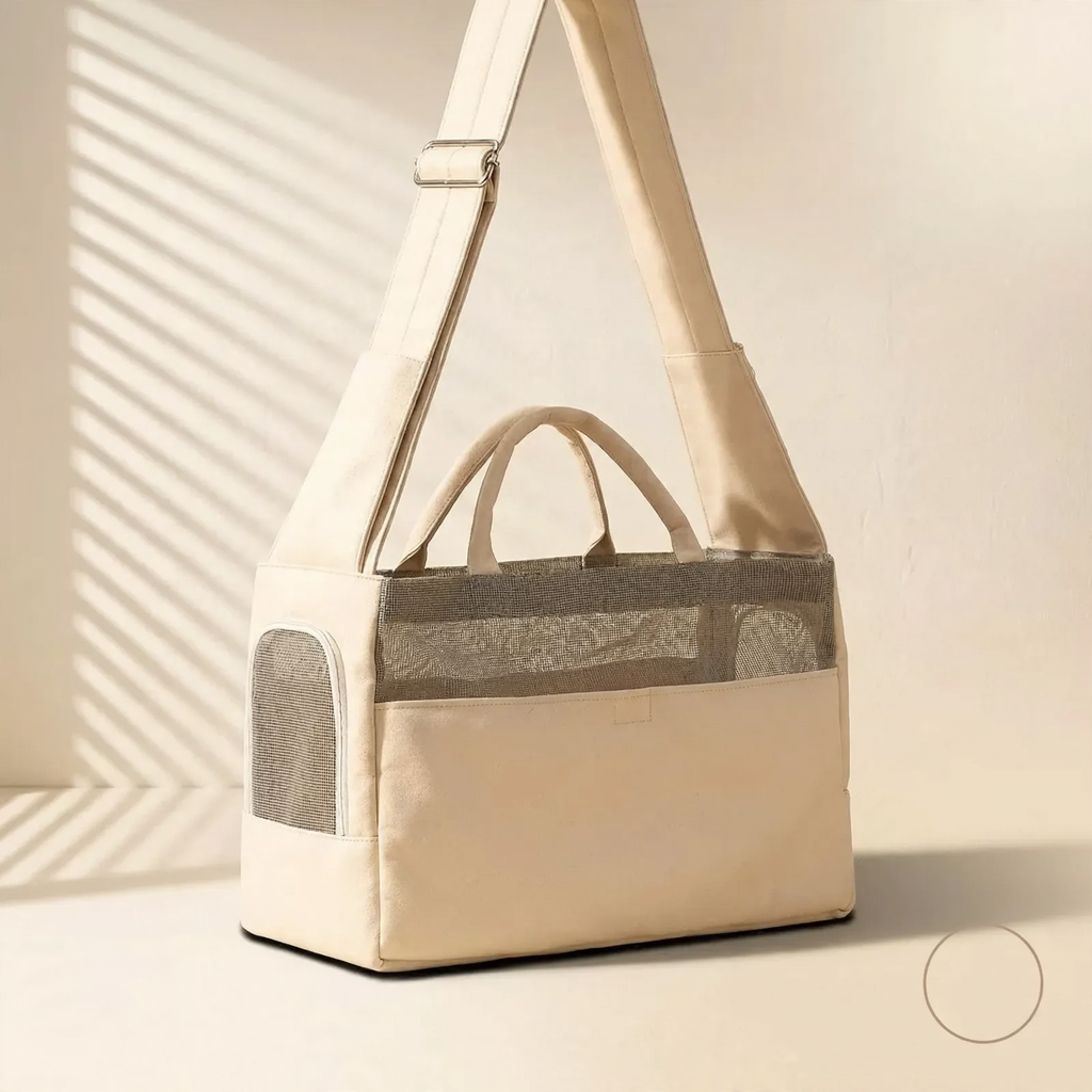 Tote bag made of canvas for cats and small dogs