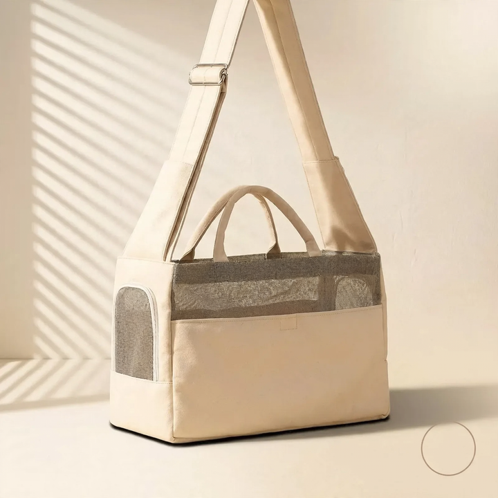 Tote bag made of canvas for cats and small dogs