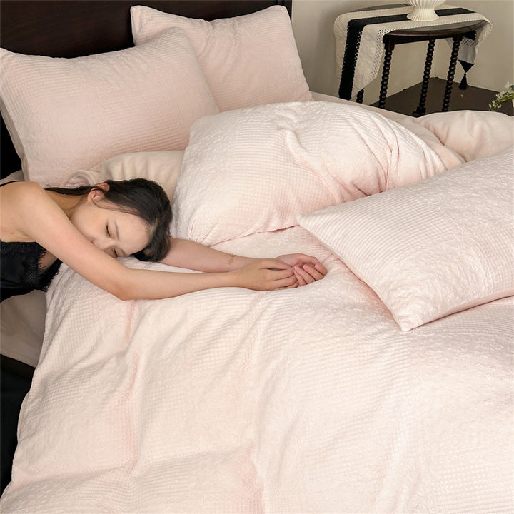 Milk fiber bedding set, 4-piece, warming