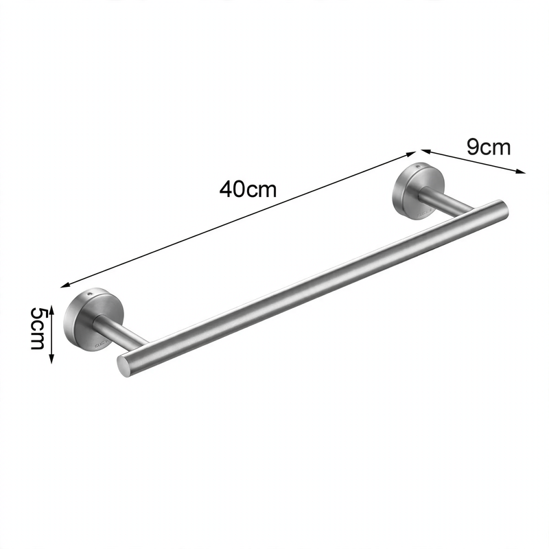 Bathroom towel holder set, stainless steel