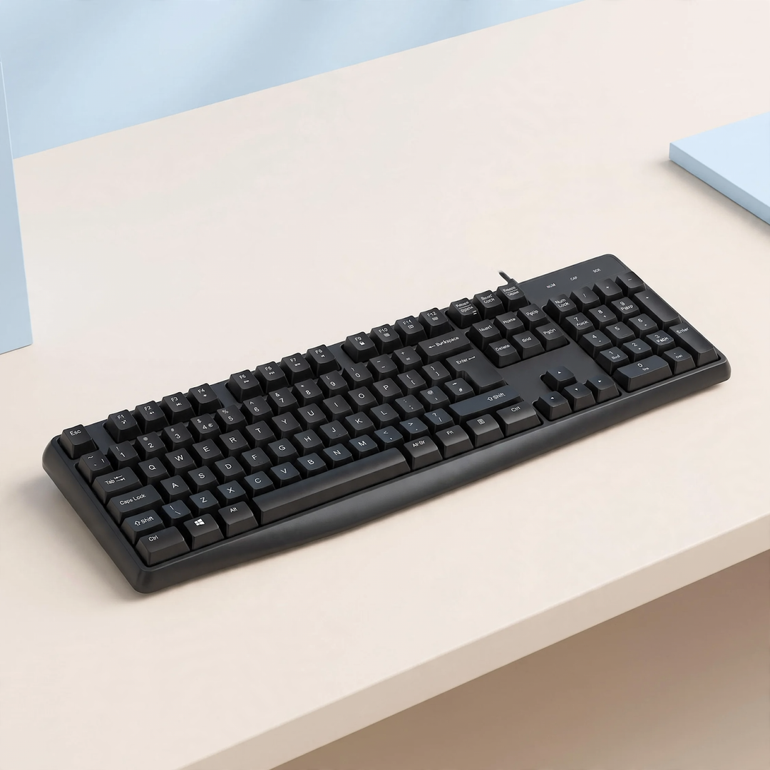 Wired Silent Keyboard for Office and Gaming