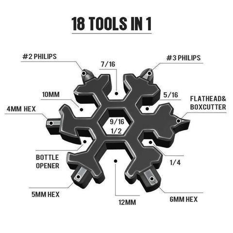 18-in-1 Snowflake Multi Tool | Stornfield