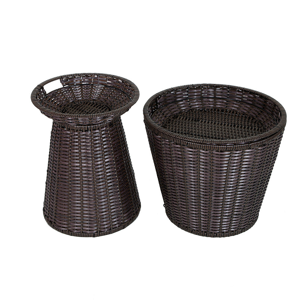 Geometric Woven Storage Bin Stornfield