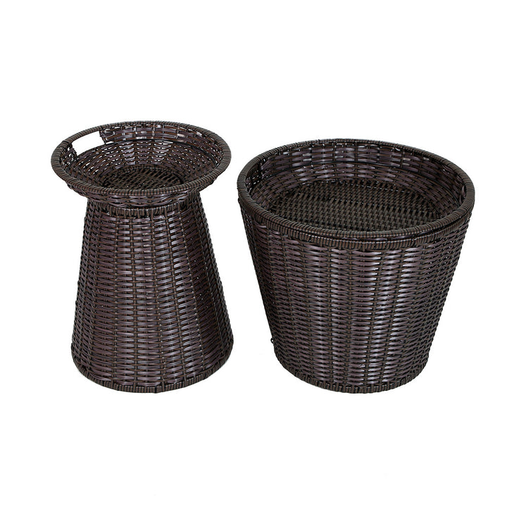 Geometric Woven Storage Bin Stornfield