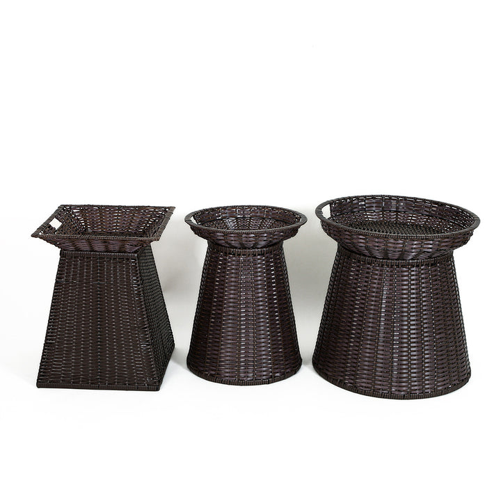 Geometric Woven Storage Bin Stornfield
