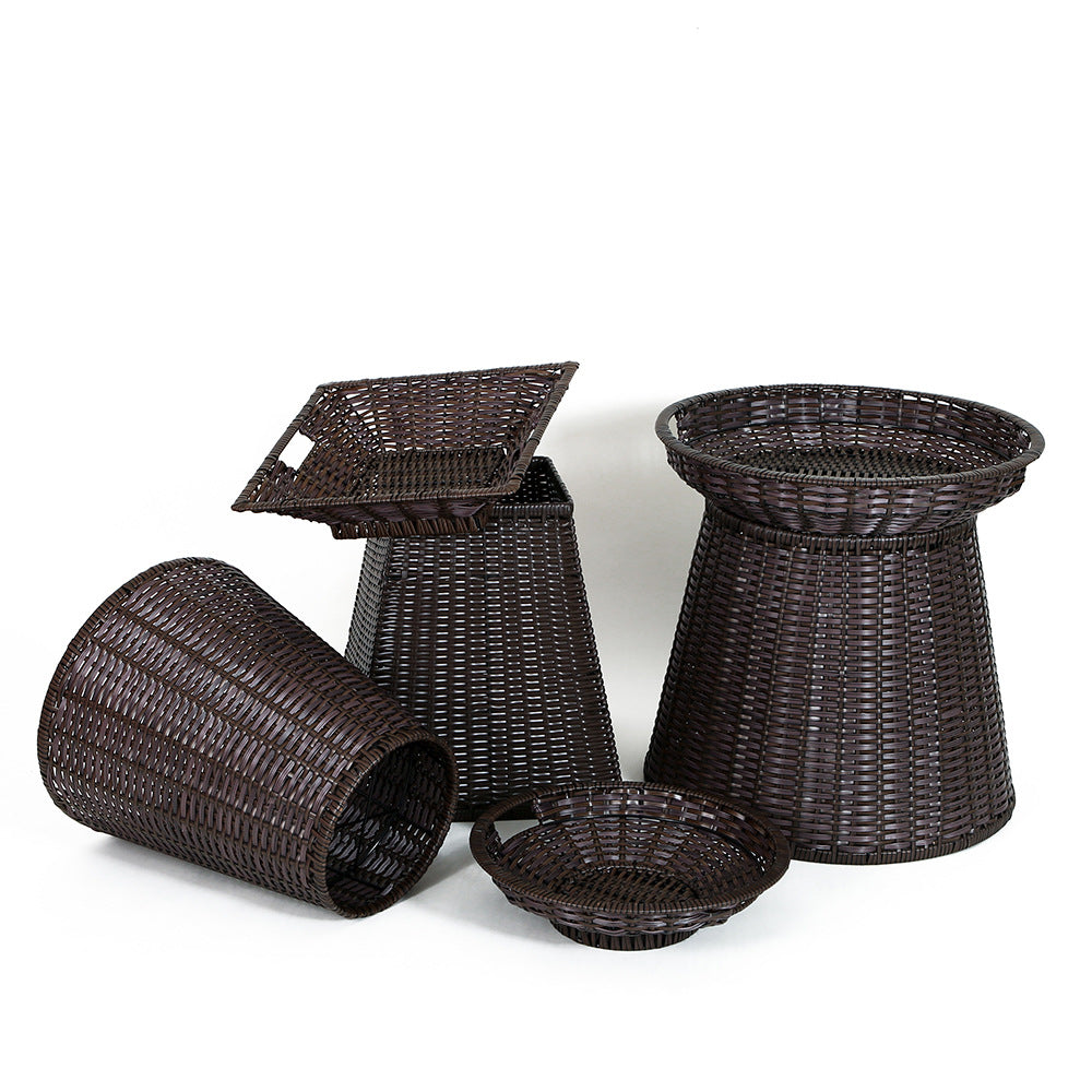 Geometric Woven Storage Bin Stornfield