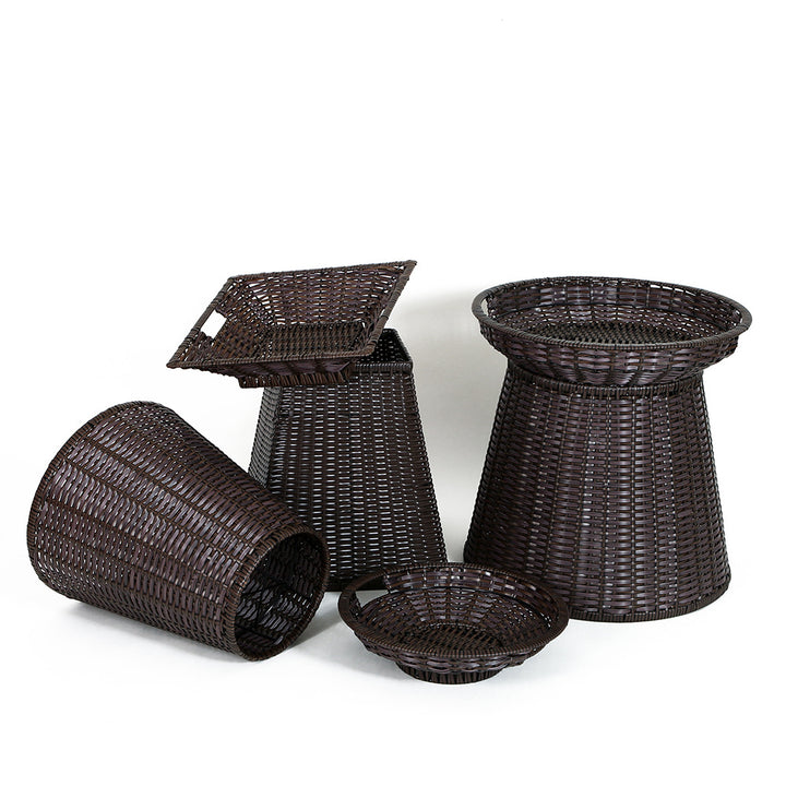Geometric Woven Storage Bin Stornfield