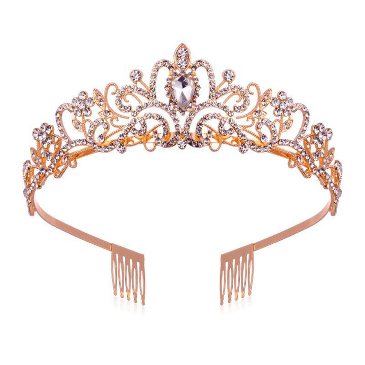 Ladies Sparkling Crystal Tiara with Filigree Design Stornfield