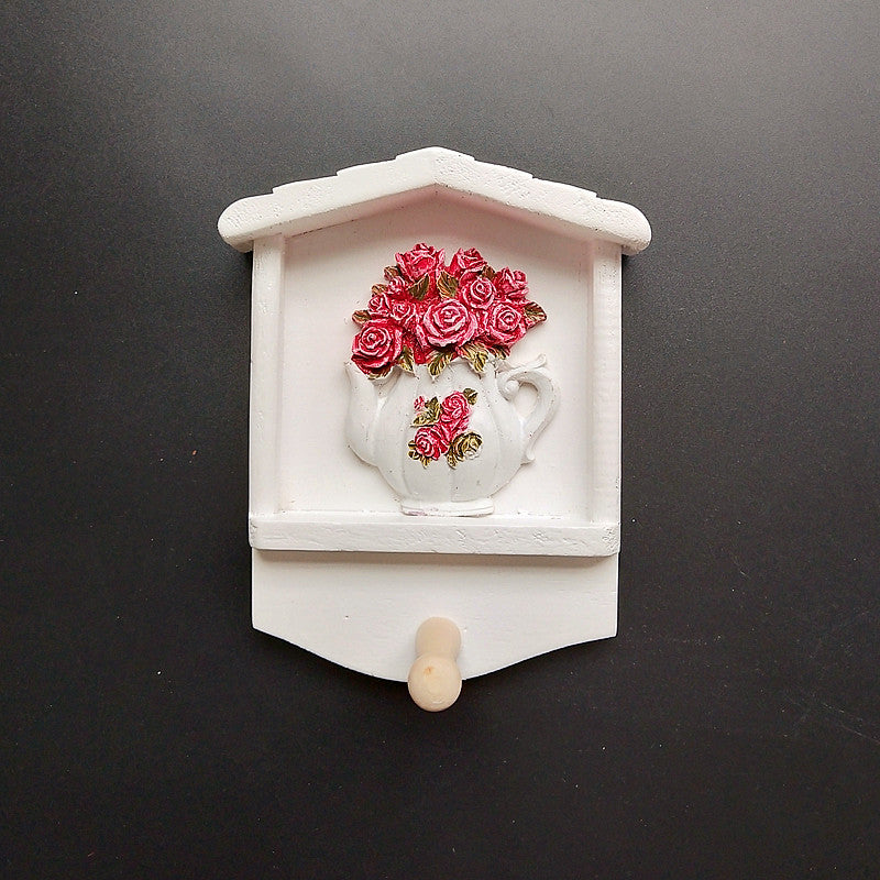 Decorative Keychain Wall Mount with Sunflower Design