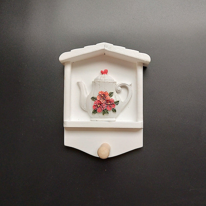 Decorative Keychain Wall Mount with Sunflower Design
