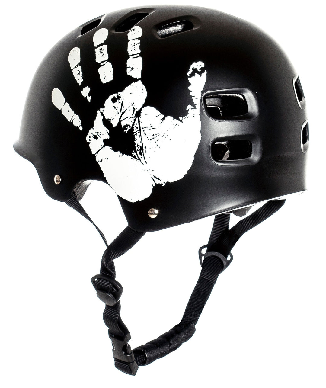 skull graphic multi-sport skate and bicycle safety helmet with adjustable chin strap Stornfield