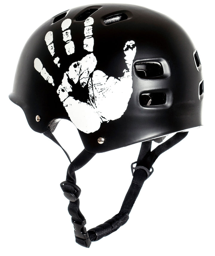 skull graphic multi-sport skate and bicycle safety helmet with adjustable chin strap Stornfield