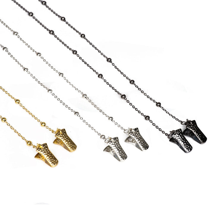 Metallic Crocodile-Clip Eyewear Chain Stornfield
