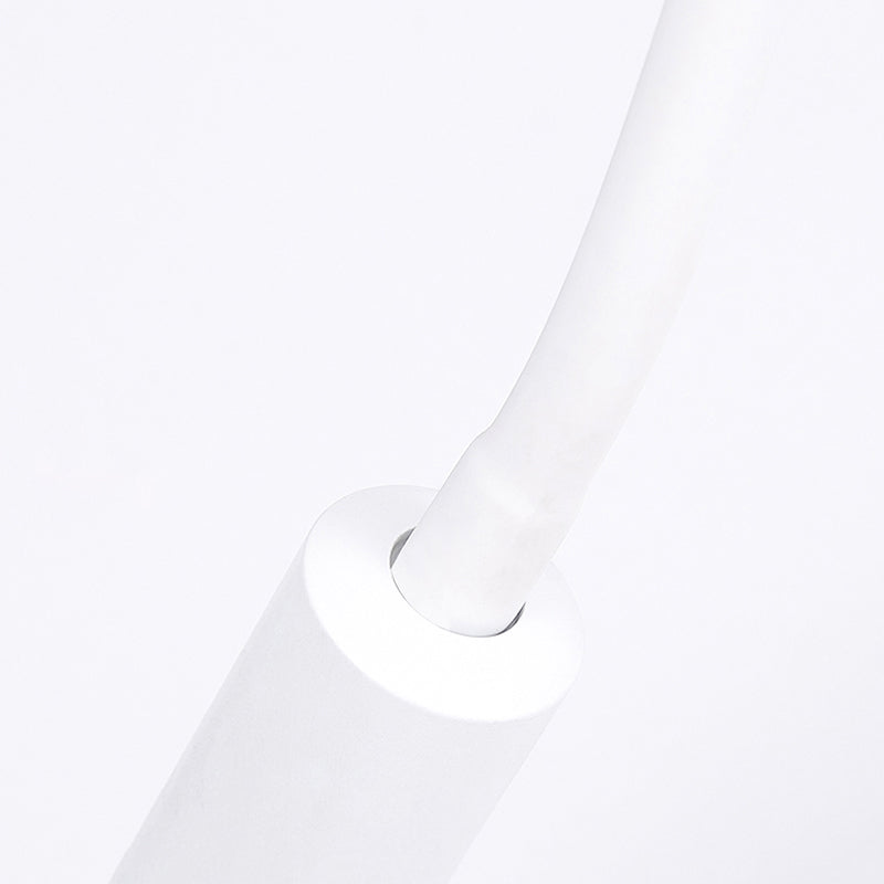 Adjustable Cylinder Reading Wall Light Contemporary Silicone and Metal LED Black/White Sconce Lamp | Stornfield