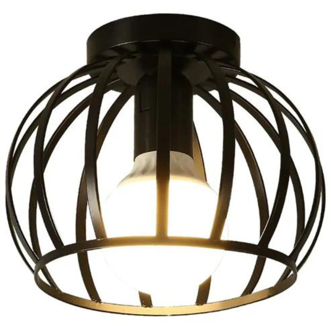 Trendy Industrial Ceiling Lamp with Open Design - ForgeLight | Stornfield