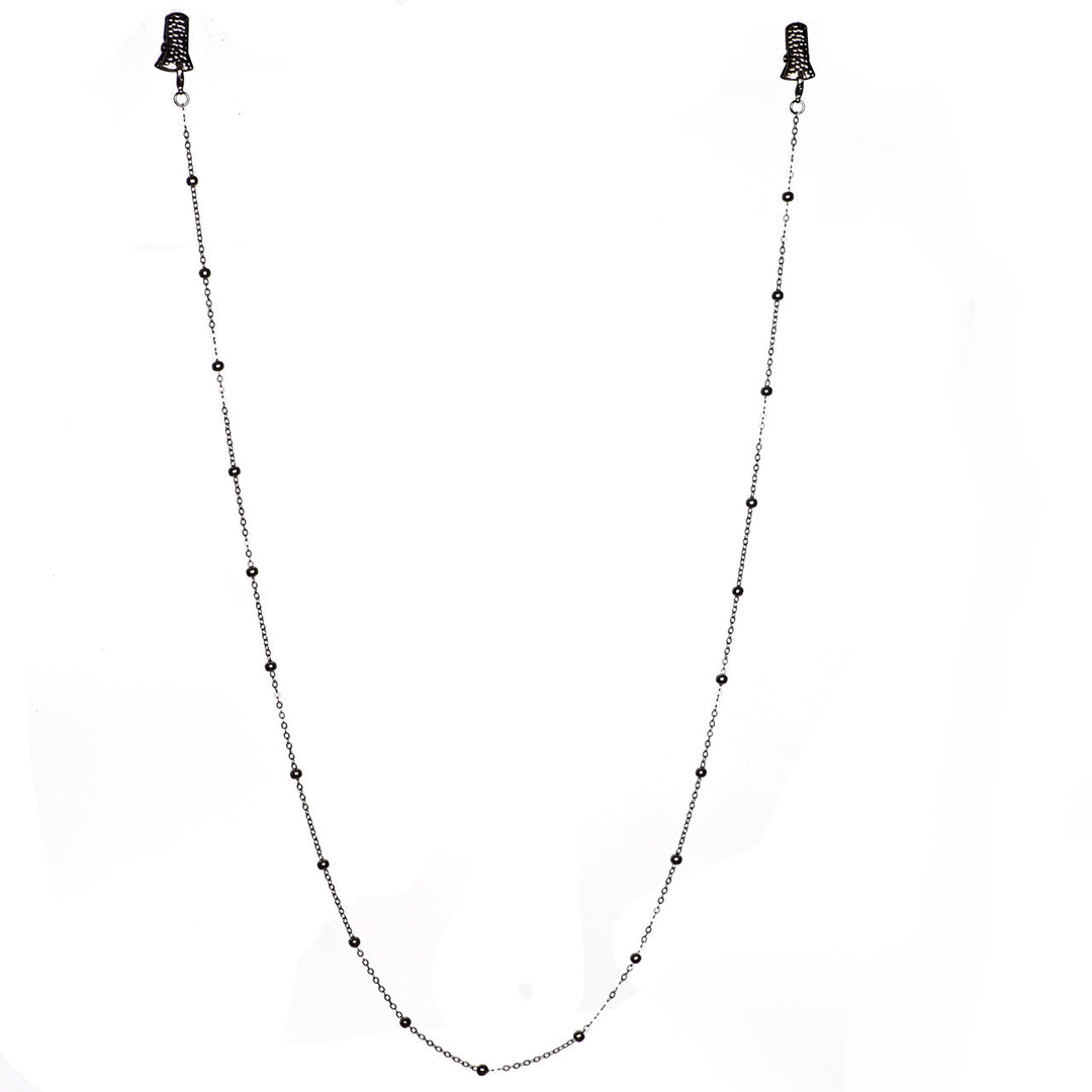 Metallic Crocodile-Clip Eyewear Chain Stornfield