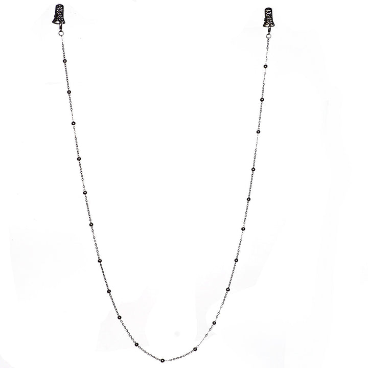 Metallic Crocodile-Clip Eyewear Chain Stornfield