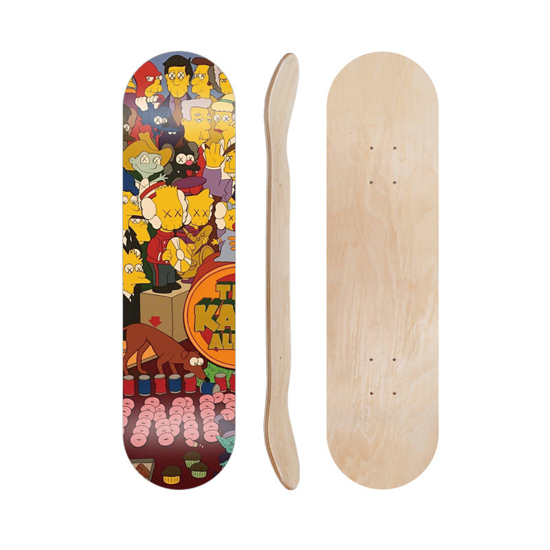 Cartoon-Inspired Skate Deck Stornfield