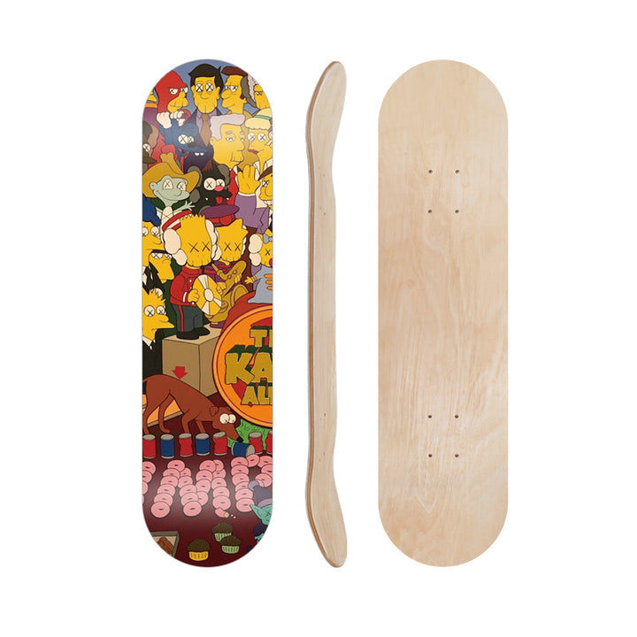 Cartoon-Inspired Skate Deck Stornfield